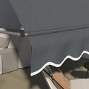 Outsunny Freestanding Retractable Awning, Non-Screw Garden Awning