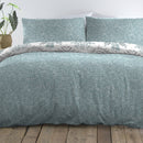 D & D Emily Duvet Cover Set in Duck Egg