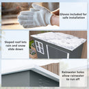 Outsunny 8.5 x 6ft Galvanised Steel Garden Shed with Foundation Kit, Grey