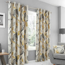 Fusion Ensley Eyelet Curtains in Ochre