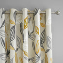 Fusion Ensley Eyelet Curtains in Ochre