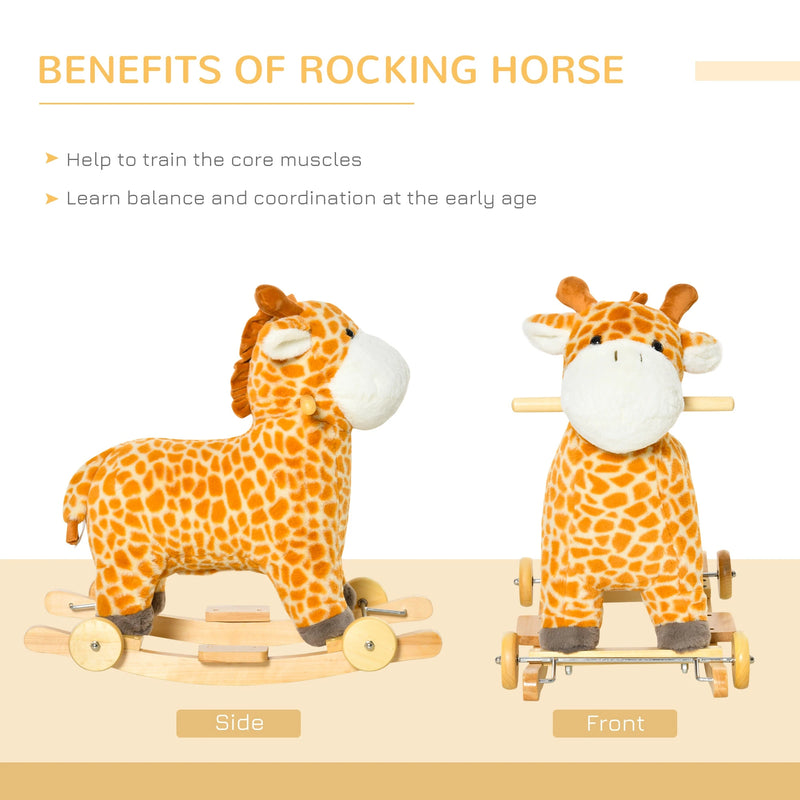 HOMCOM Children's Rocking Giraffe