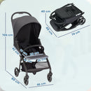 AIYAPLAY Travel Stroller with Easy Folding, Lightweight Pushchair