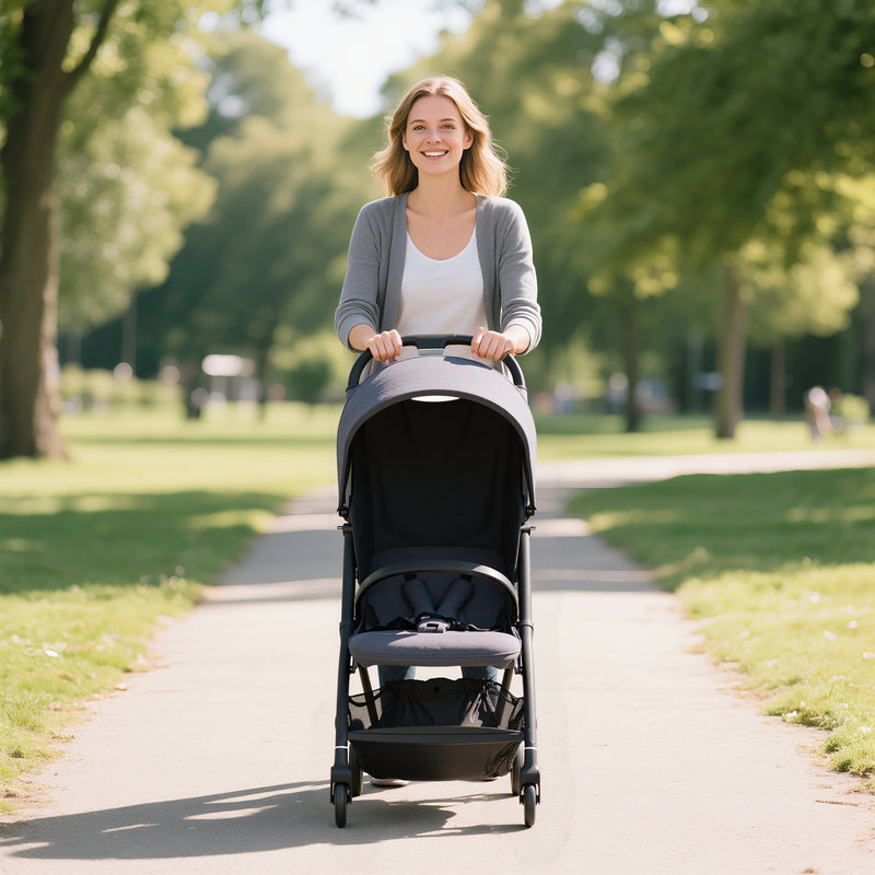 AIYAPLAY Travel Stroller with Easy Folding, Lightweight Pushchair