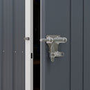 Outsunny 7 x 6 ft Metal Garden Shed Outdoor Storage Shed w/ Door, Dark Grey