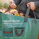 Outsunny Garden Waste Bags, 300L X 3 Heavy Duty Garden Sacks