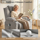 HOMCOM Power Lift Recliner Chair With Vibration Massage, Light Grey
