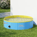 PawHut Dog Pool Dog Bath Tub Dog Paddling Pool, Blue, 80 X 20 Cm