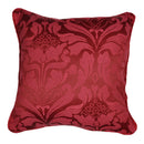 D & D Eastbourne Filled Cushion in Burgundy