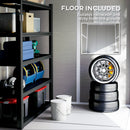 Outsunny 6 X 5ft Resin Garden Shed With Floor And Window, Grey