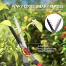 Outsunny Garden Shears, 63.5 cm Hedge Shears with Razor-Sharp Blades