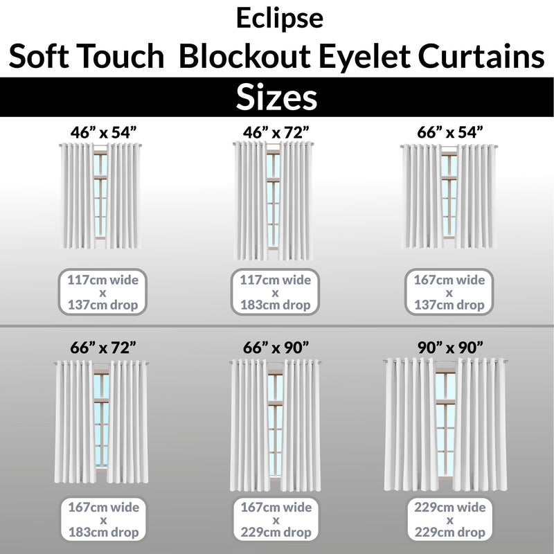Lewis's Eclipse Soft Touch Eyelet Blackout Curtain - Duck Egg
