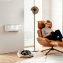 HOMCOM 2000W Ceramic Electric Heater with Fan, Wall Mounted, White
