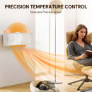HOMCOM 2000W Ceramic Electric Heater with Fan, Wall Mounted, White
