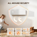 HOMCOM 2000W Ceramic Electric Heater with Fan, Wall Mounted, White