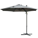 Outsunny Hanging Umbrella 3m - Dark Grey