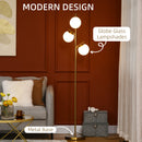 HOMCOM Modern Tree Floor Lamp with 3 Light, for Living Room Bedroom