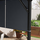 Outsunny 2Pcs Pergola Replacement Canopy, 4.9 X 1.2m, UV Protection, Dark Grey