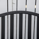 Outsunny Outdoor Bench with Liftable Middle Table, Patio Loveseat, Black