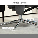 HOMCOM Recliner Chair With Footstool With Adjustable Back - Brown/Charcoal Grey