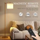 HOMCOM LED Floor Lamp With Dimmable Colours Temperature & Brightness, Gold