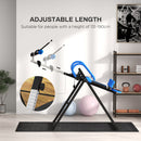 HOMCOM Adjustable Gravity Inversion Table With Safety Belt, Blue