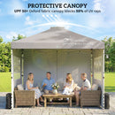 Outsunny Pop Up Gazebo Waterproof Height Adjustable 3 x 3 (m) Grey