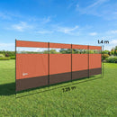 Outsunny Camping Windbreaks with Clear Windows, Orange