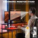 HOMCOM Computer Desk Reversible Home Office Desk With Storage