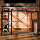 HOMCOM Computer Desk Reversible Home Office Desk With Storage