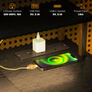 HOMCOM Computer Desk Reversible Home Office Desk With Storage