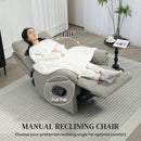 HOMCOM Recliner Armchair, Reclining Chair With Adjustable Leg Rest