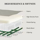 HOMCOM Recliner Armchair, Reclining Chair With Adjustable Leg Rest