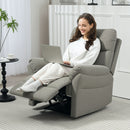 HOMCOM Recliner Armchair, Reclining Chair With Adjustable Leg Rest
