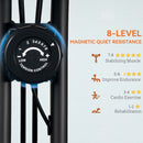 SPORTNOW Folding Exercise Bike with Arm Bands and Hand Pulse Sensor