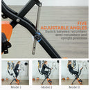 SPORTNOW Folding Exercise Bike with Arm Bands and Hand Pulse Sensor