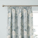 D & D Eve Pencil Pleat Curtains in Duck Egg