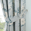D & D Eve Pencil Pleat Curtains in Duck Egg