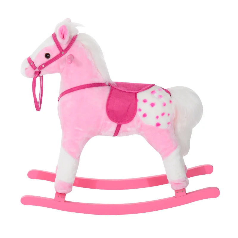 HOMCOM Children's Rocking Horse - Pink
