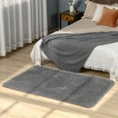 HOMCOM Fluffy Shaggy Rug 90x150 cm - Grey