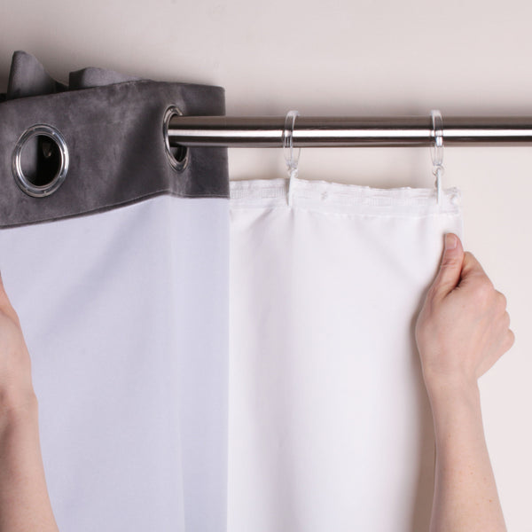Fusion Eyelet Blackout Lining Blackout Lining for Eyelet Curtains in White