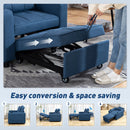 HOMCOM 3-in-1 Sofa Bed, Convertible Sleeper Chair With Adjustable Backrest