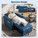 HOMCOM 3-in-1 Sofa Bed, Convertible Sleeper Chair With Adjustable Backrest