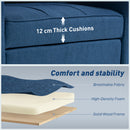 HOMCOM 3-in-1 Sofa Bed, Convertible Sleeper Chair With Adjustable Backrest