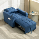 HOMCOM 3-in-1 Sofa Bed, Convertible Sleeper Chair With Adjustable Backrest