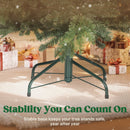 HOMCOM Christmas Tree Hinged Xmas Tree with Realistic Branches
