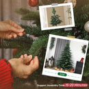 HOMCOM Christmas Tree Hinged Xmas Tree with Realistic Branches
