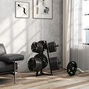 SPORTNOW Weight Plate Storage Rack with 6 Fasten Clamps, Max Load 300kg