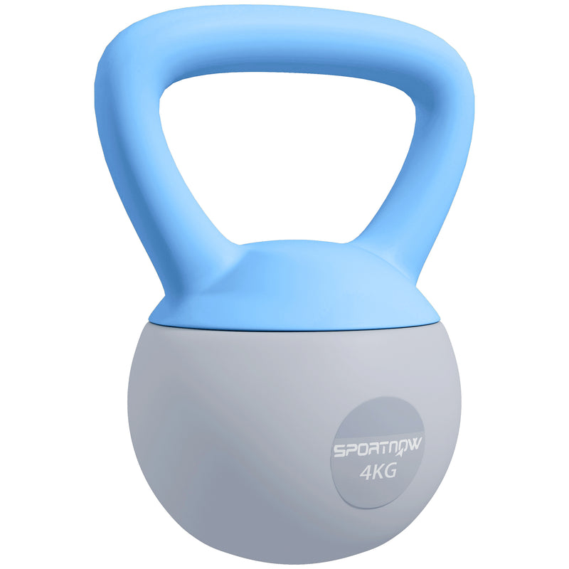 SPORTNOW 4KG Kettlebell w/ Soft Body, Non-Slip Handle