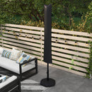 Outsunny Parasol Cover, Patio Cantilever Cover, Banana Umbrella Cover, Black